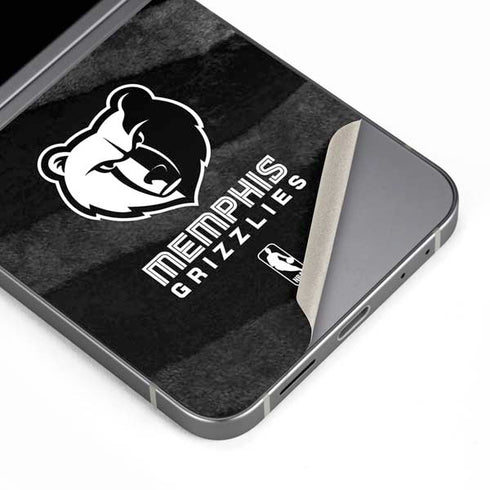 NBA Memphis Grizzlies Black Animal Print Galaxy Z Flip6 Skin